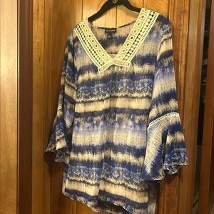 Layered flowy blouse